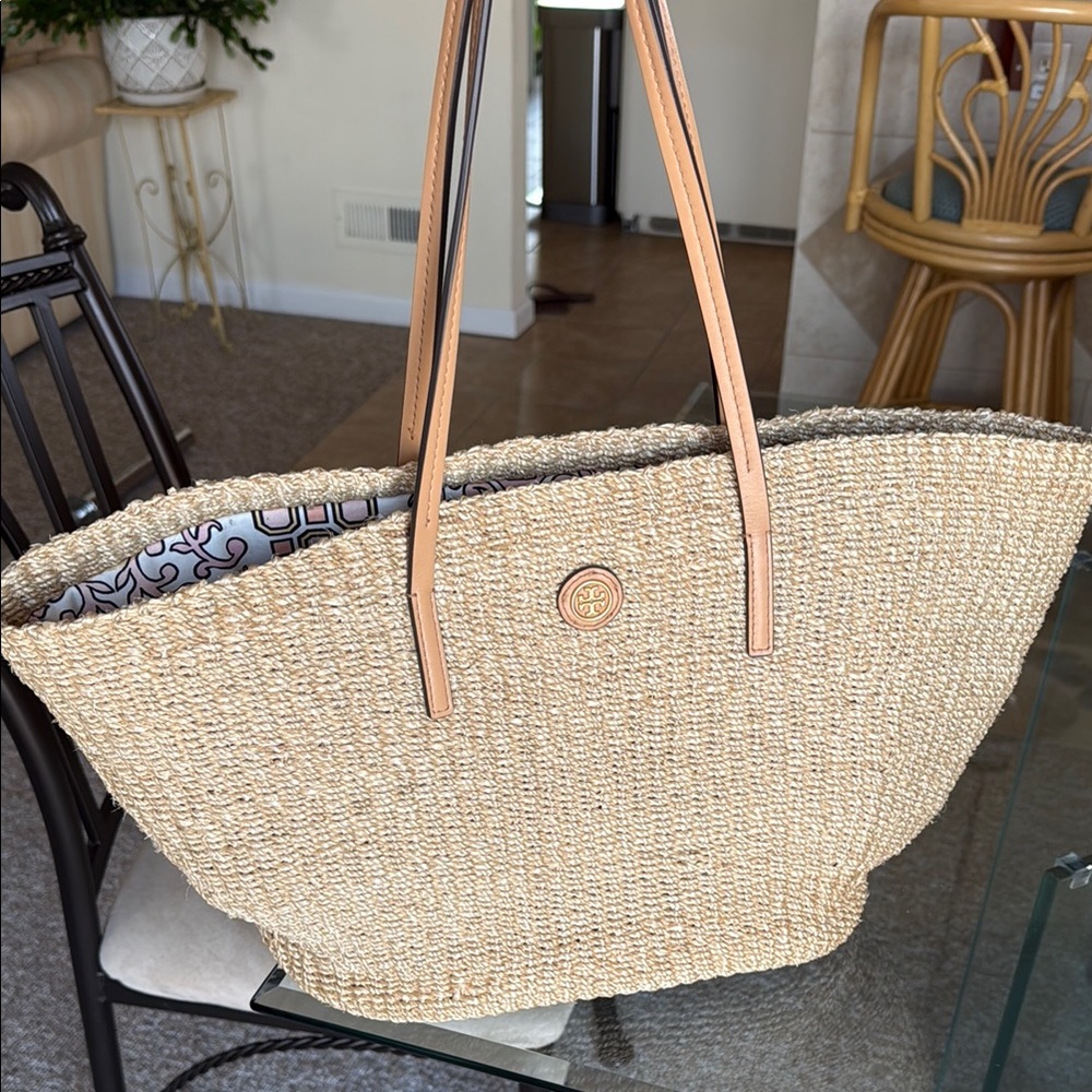 Tory Burch Woven Tote Bag